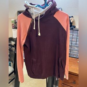 Ampersand Ave double hooded sweatshirt